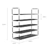 Hastings Home 5-tier Shoe Rack Storage for Sneakers, Heels, Flats, Accessories, Space Saving Organization for Home 527576UJA
